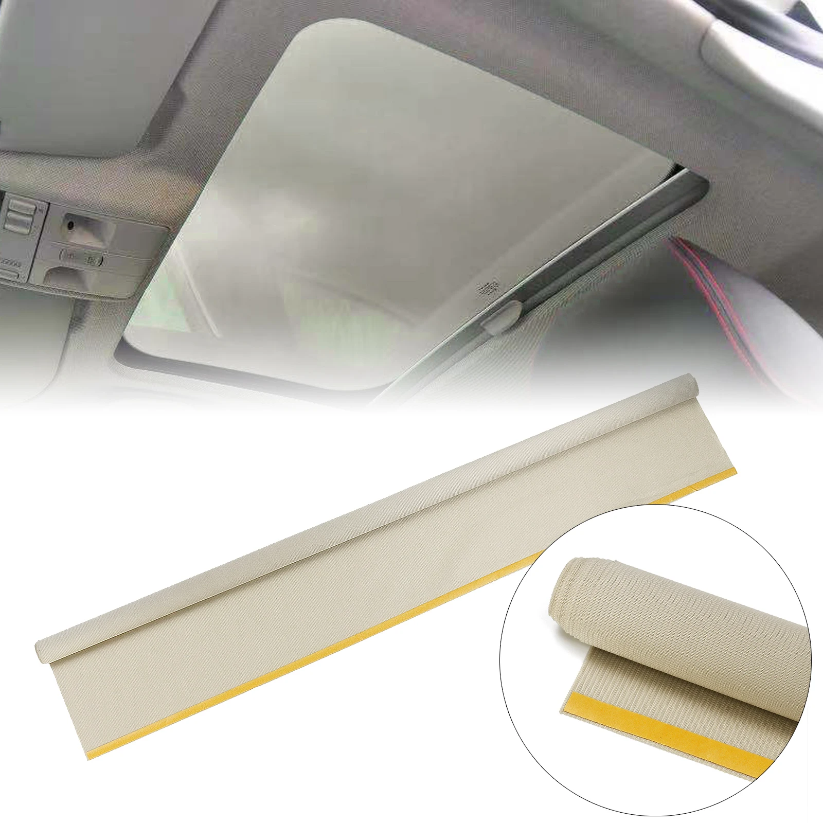 Car Sunroof Sun Roof Window Dome Cover Blind Roller Curtain Fabric For Mercedes Benz W251 R350 2006-2009