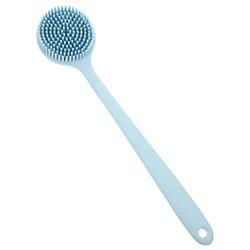 Silicone Bath Brush Shower Scrubber Bathtub with Long Handle Portable Back Thicken Back Washer for Shower Silicone Brush