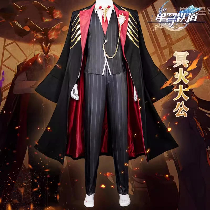 

Honkai: Star Rail Ifrit Cosplay Suit Anime Men Handsome Uniform Halloween Carnival Party Role Play Outfit XS-XXL 2024 New