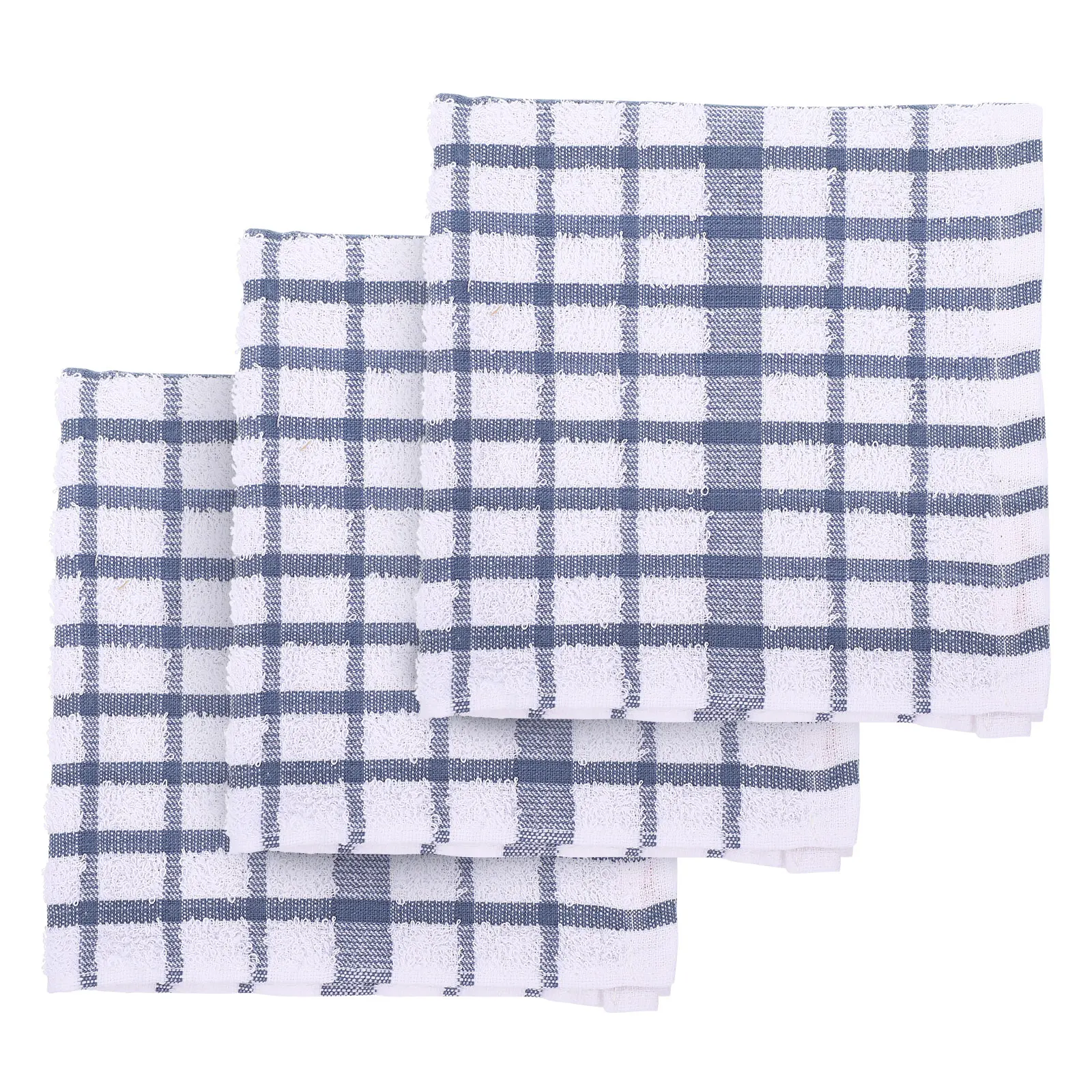 

3 Pcs Cotton Kitchen Dish Towels Tea Cloths Pure Yarn Hand Rags Dishes Cleaning Wiping Glassware Tableware Scrub Cloth