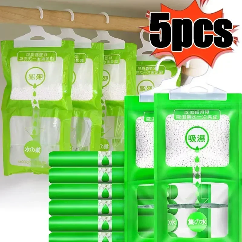 Hangable Wardrobe Moldproof Moisture Proof Dehumidification Bag humidity Moisture Absorbing Bag Closet Dehumidizer Eco Friendly