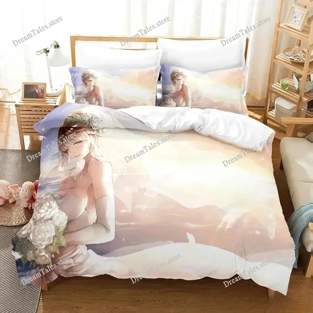 

Anime Wedding Bedding Set Single Twin Full Queen King Size Bed Set Adult Kid Bedroom Duvet Cover Sets Anime Parure De Lit Bed