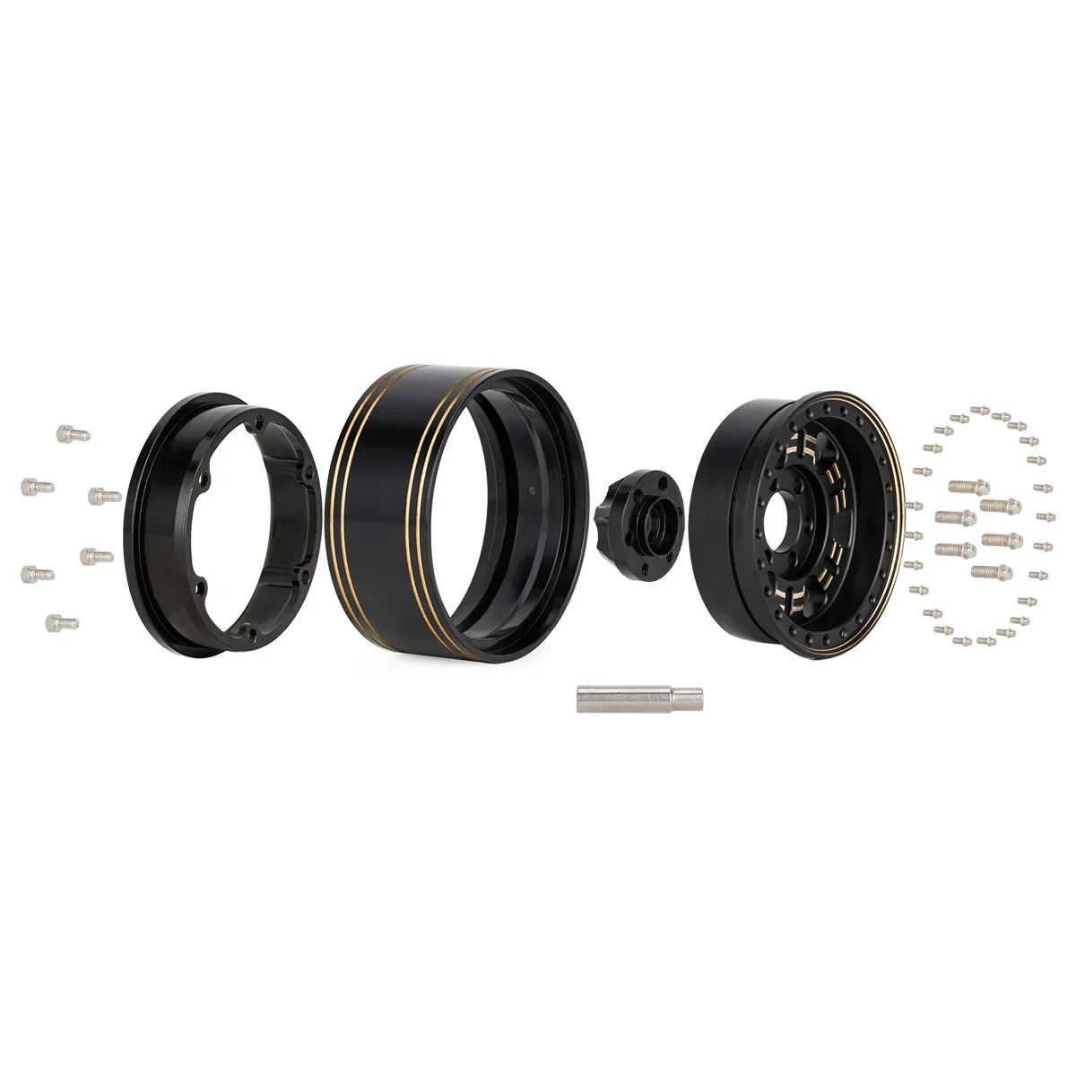 4 Stücke Messing Schwere 1,9'' Beadlock Felgennabe für 1/10 RC Crawler Auto TRX4 Axial SCX10 D90 VS4-10 Gen8 CC01 Capra Upgrade Teile