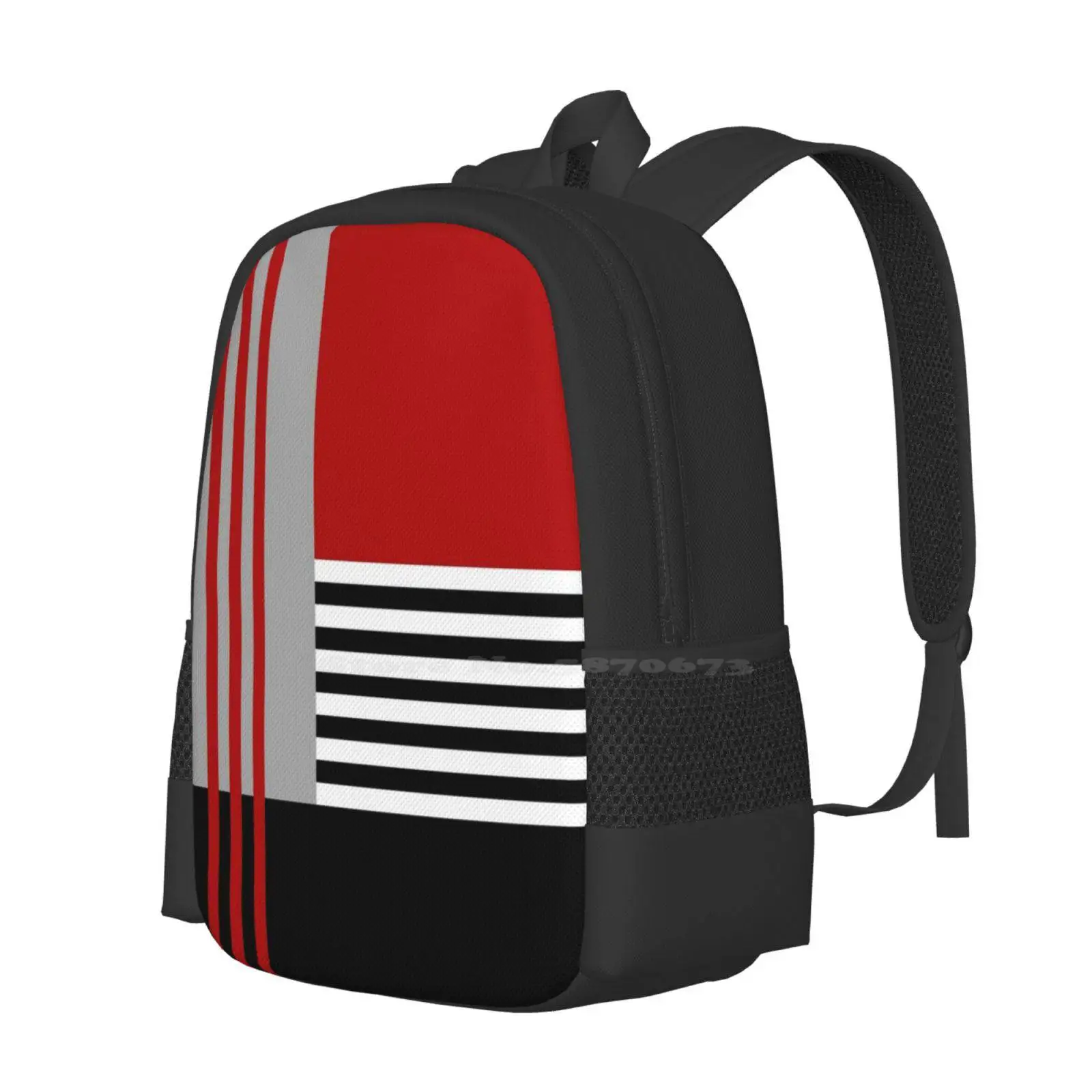 Colorful Geometry Hot Sale Schoolbag Backpack Fashion Bags Colorful Geometry Geometrical Stripes Striped Rectangles Squares