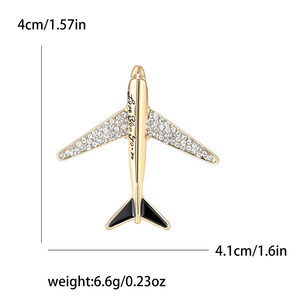 Beaut&Berry Fashionable Design Airplane Brooches Unisex Transportation Pins Casual Party Accessories Gifts Friends Decoration