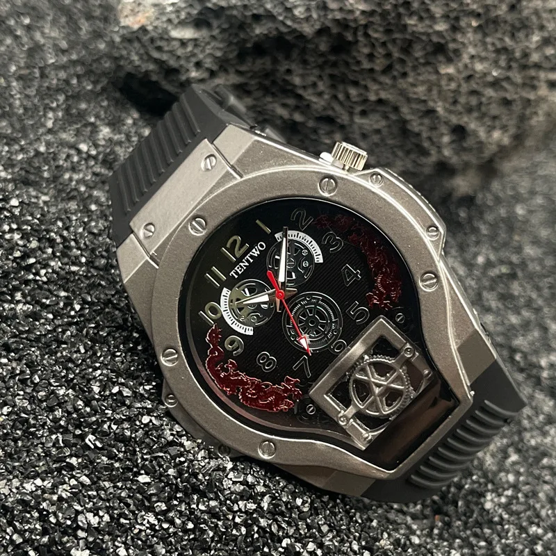 New Fashion Luxury Top Man Militray Sports Silicone Watch Men Business Wrist Watches Male Clock Quartz Watches Reloj Hombre Gift - view 2