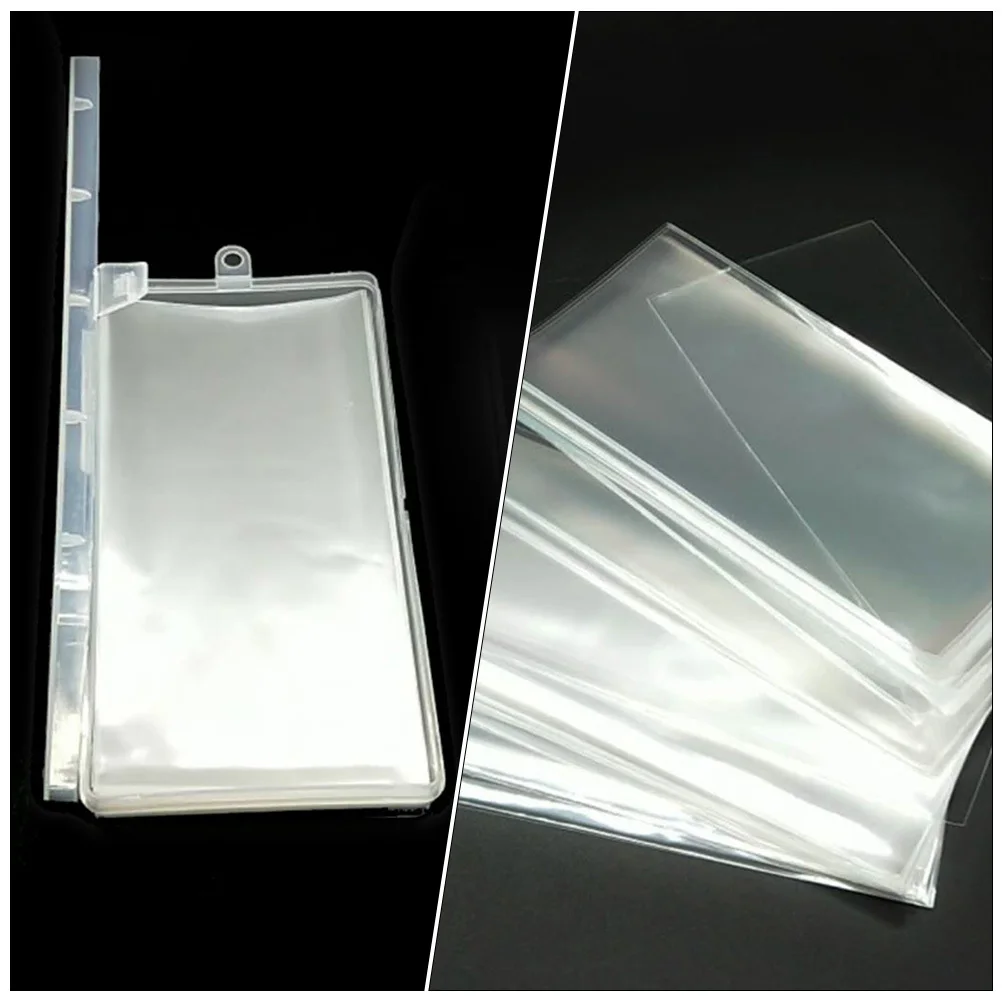 1 комплект, 1 комплект, прозрачный держатель для банкнот для коллекции штампов, валют, водонепроницаемый защитный чехол, прозрачный чехол для денег, бумажные деньги