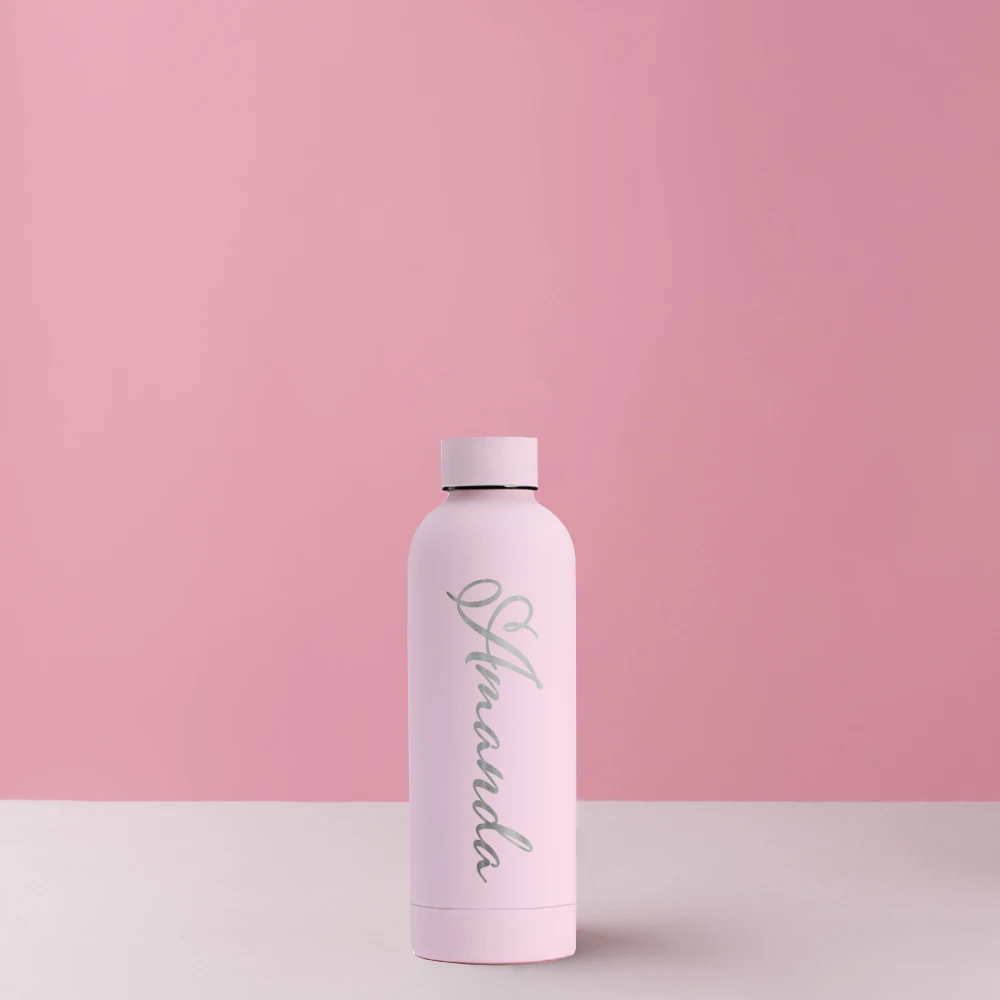 500ml Custom Name Thermal Water Bottle Personalised Water Bottle Laser Engraved Name Water Bottle Perfect for Children