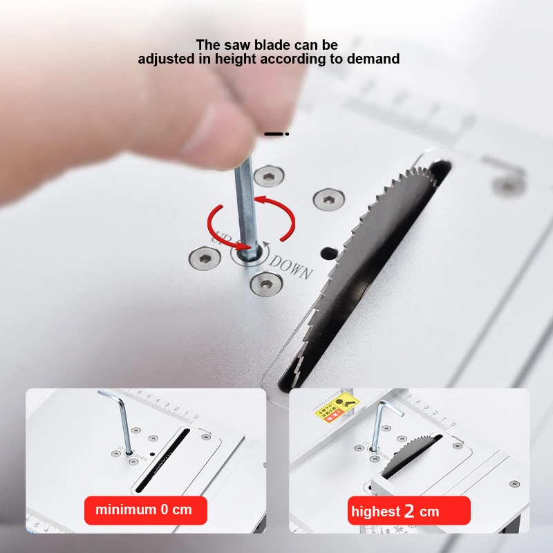 240W High-power Mini Table Saw , 3inch Bench Saws Desktop Saw, 20mm Lift For PCB Wood Home DIY Cutting Micro Lathe Saws