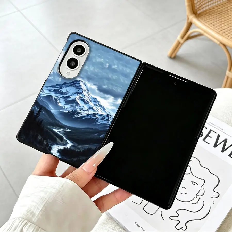 Snow Mountain Valley River Case for Samsung Galaxy ZFold8 ZFold Wide Z Fold 8 Z Fold8 Wide Luxury Phone Cover