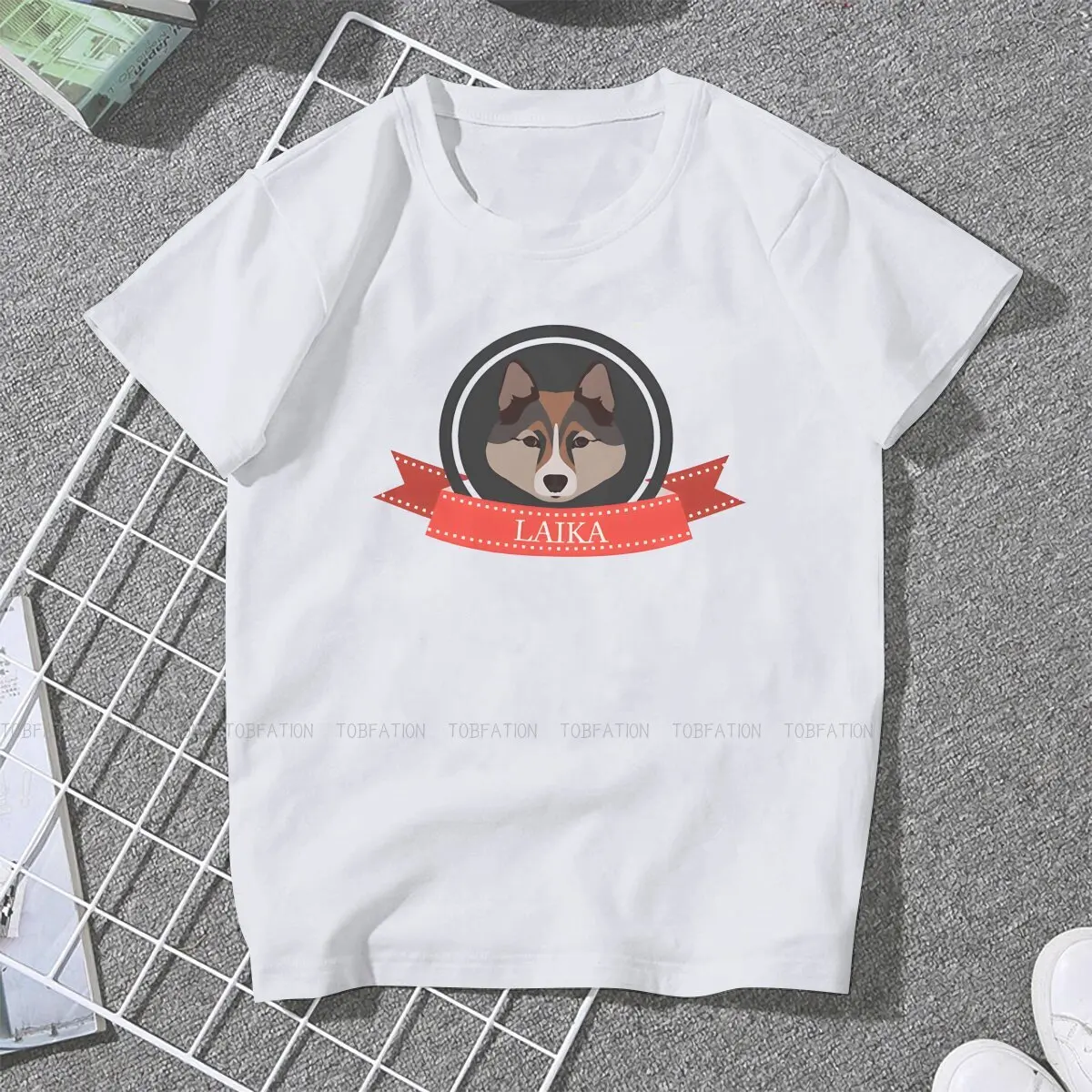 Breed Graphic TShirt Laika First Space Dog Printing Tops T Shirt Girl Short Sleeve Special Gift Idea