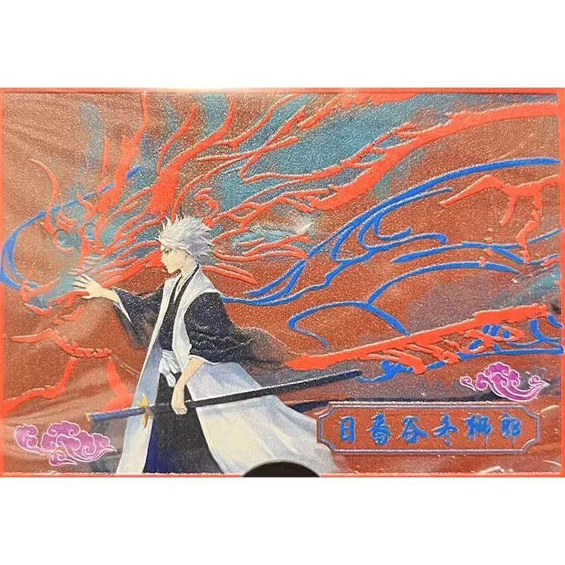 Anime BLEACH Metal Flash Card Kurosaki Ichigo Kuchiki Rukia Urahara Kisuke Collection Game Toy Cards Christmas Birthday Present