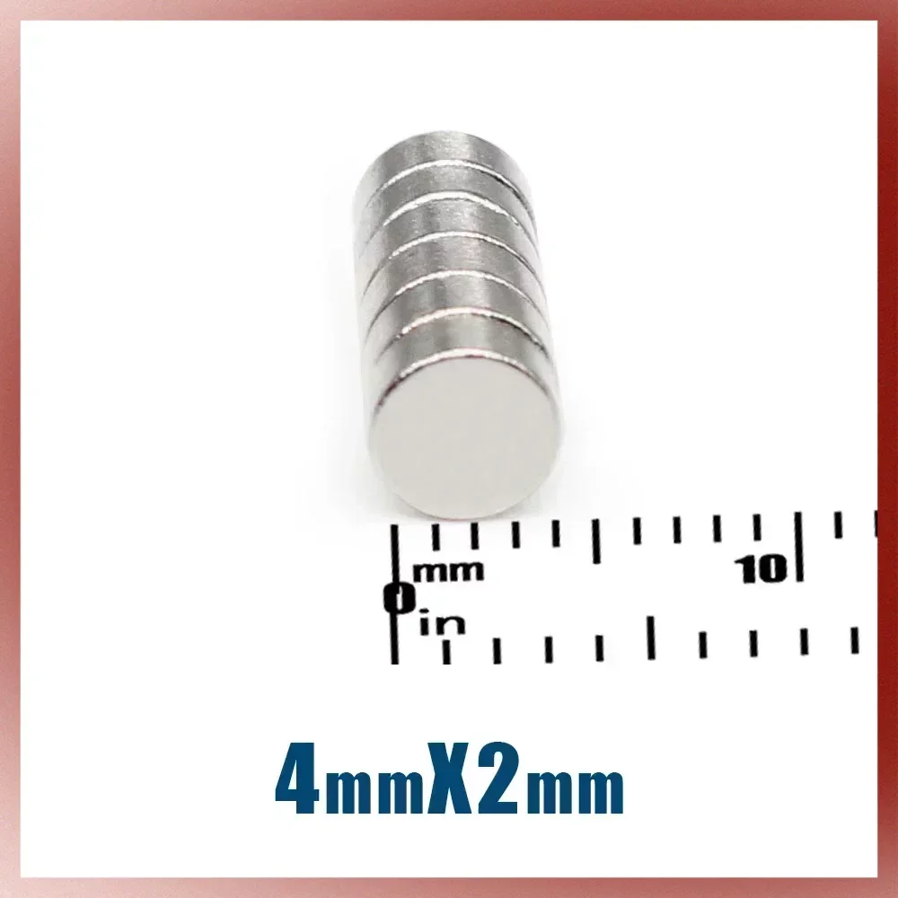 

200/500/1000/2000PCS 4x2mm Small Round Rare Earth Magnets Super Strong N35 Permanent Neodymium Magnets Disc