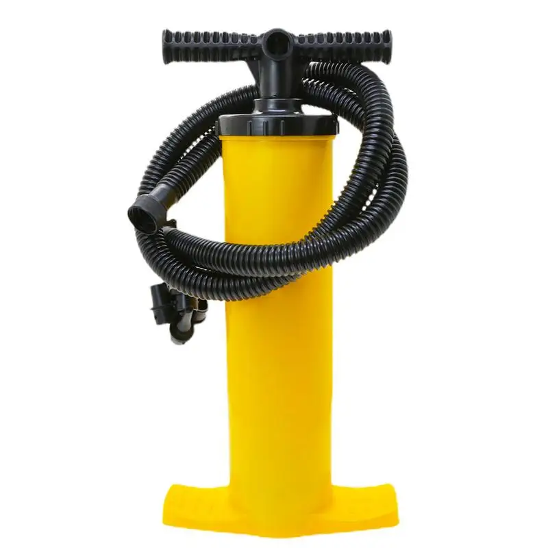 Hand Pump For Inflatables Two Way High-Pressure Air Pump 4L Reusable Yellow Air Pump Wear-Resistant Hand Pump For Air Cushion