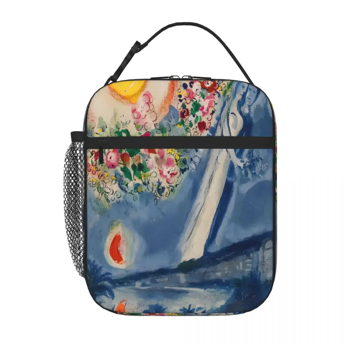 Bestselling Lovers In The Sky Of Nice By Marc Chagall 3D Stereo Meal Bag Office Meal Prep Foldable Lunch Bag