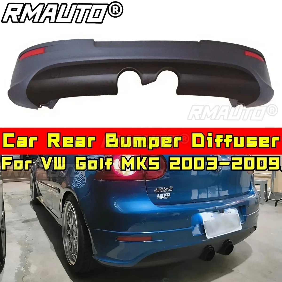 For Golf MK5 2003-2009 Body Kit Front Bumper Diffuser Bumper Guard Racing Grills For VW Golf MK5 2003-2009 Car Accessories