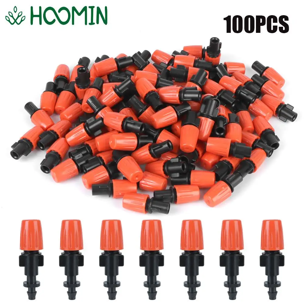 100Pcs Garden Drip Irrigation System for Flower Beds Vegetable 1/4