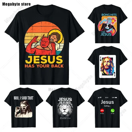 Camiseta cristiana Vintage de Jesús tiene tu espalda Jiu Jitsu para hombre, Tops de algodón, camiseta Kawaii de gran tamaño, ropa de calle de gran tamaño Harajuku