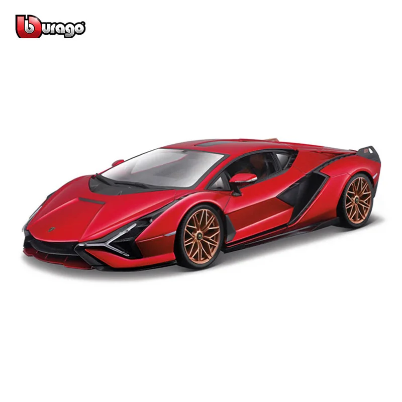 Bburago 1:24 Lamborghini Sian FKP 37  Alloy Luxury Vehicle Diecast Cars Model Toy Collection Gift Static car model boy toy