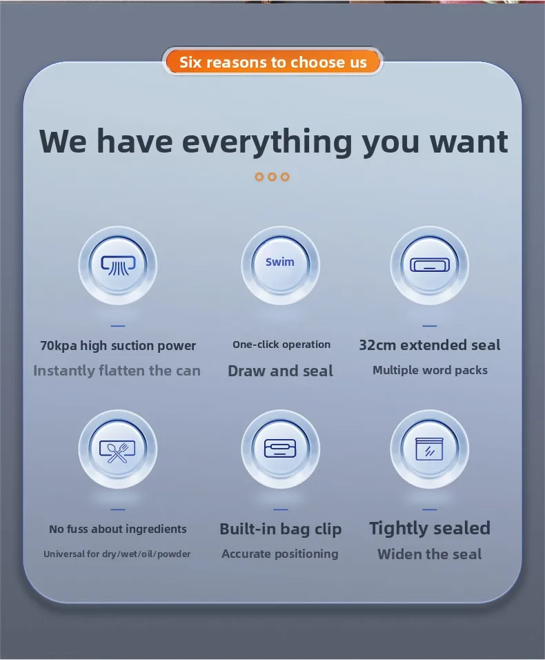 Automatic household vacuum sealing machine food packaging small