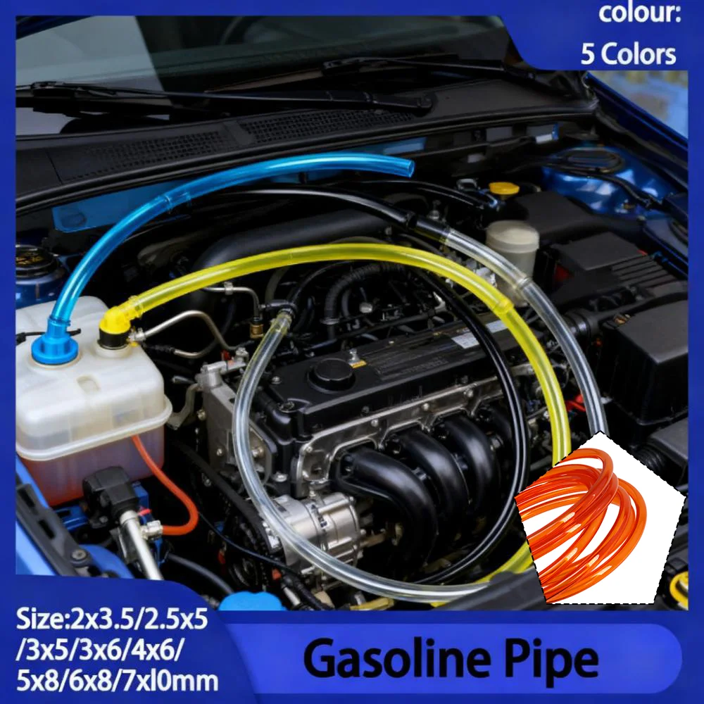 

Reinforced Heavy-Duty Petrol & Gas Hose Line - 8 Sizes (2x3.5mm-7x10mm) in 2/5/10M for Tools Plumbing Pipes Fittings Gas Pipe