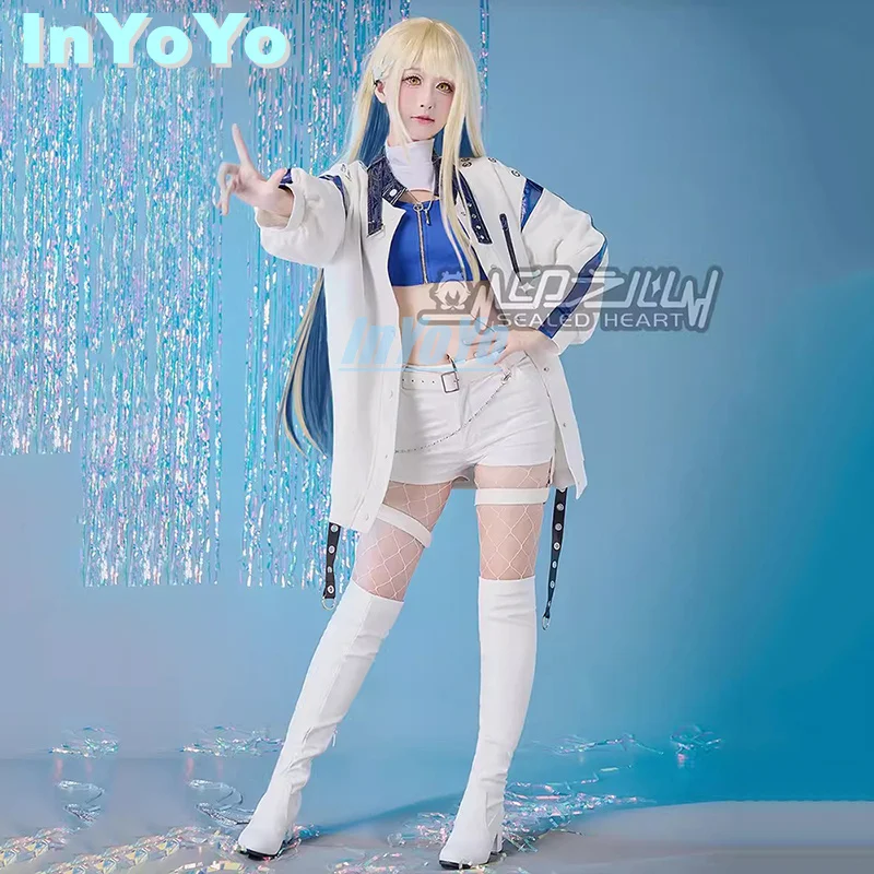 InYoYo PJSK Azusawa Kohane Cosplay Project Sekai Costume Daily Clothing Uniform Coat Top Pants Women Role Play Halloween Party