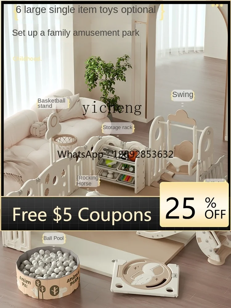 

ZZ Baby Game Fence Living Room Children Protective Grating Home Baby Crawling Mat Indoor Play Toddler Fence