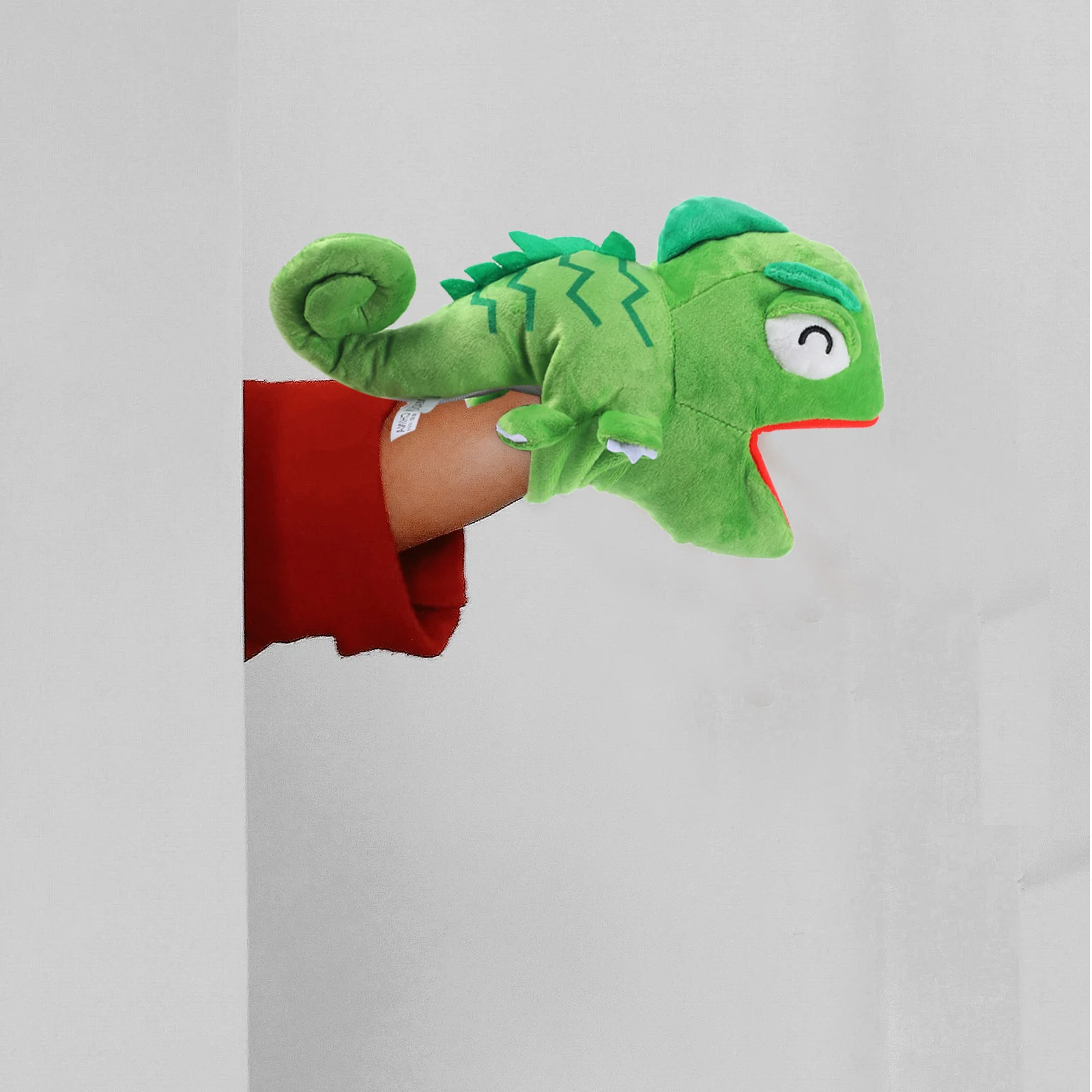 

Soft Color Changing Lizard Hand Puppet Comfortable for Kids Educational Storytelling Puppet Improve Imagination Parent-Child