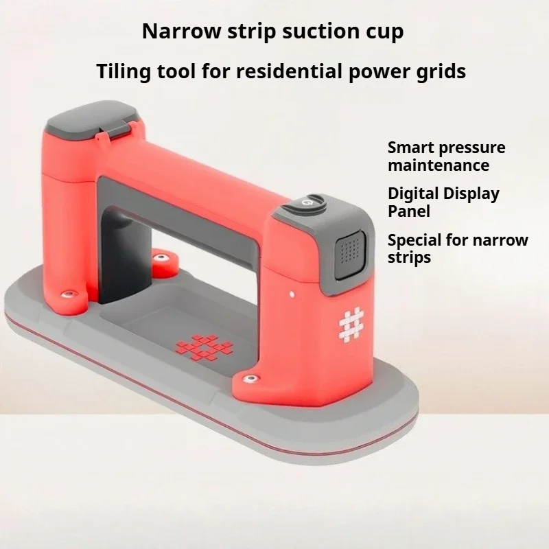 New 6112 narrow strip electric suction cup intelligent digital display vacuum tile suction cup automatic pressurization