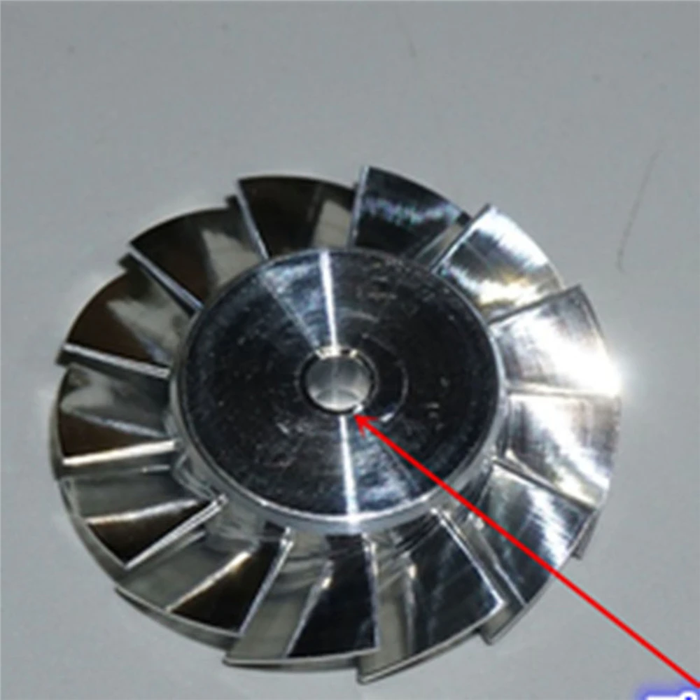 Hair Dryer Parts 27mm Fan Blade Impeller CNC Machined High Precision Aluminium Impeller Repair Accessory