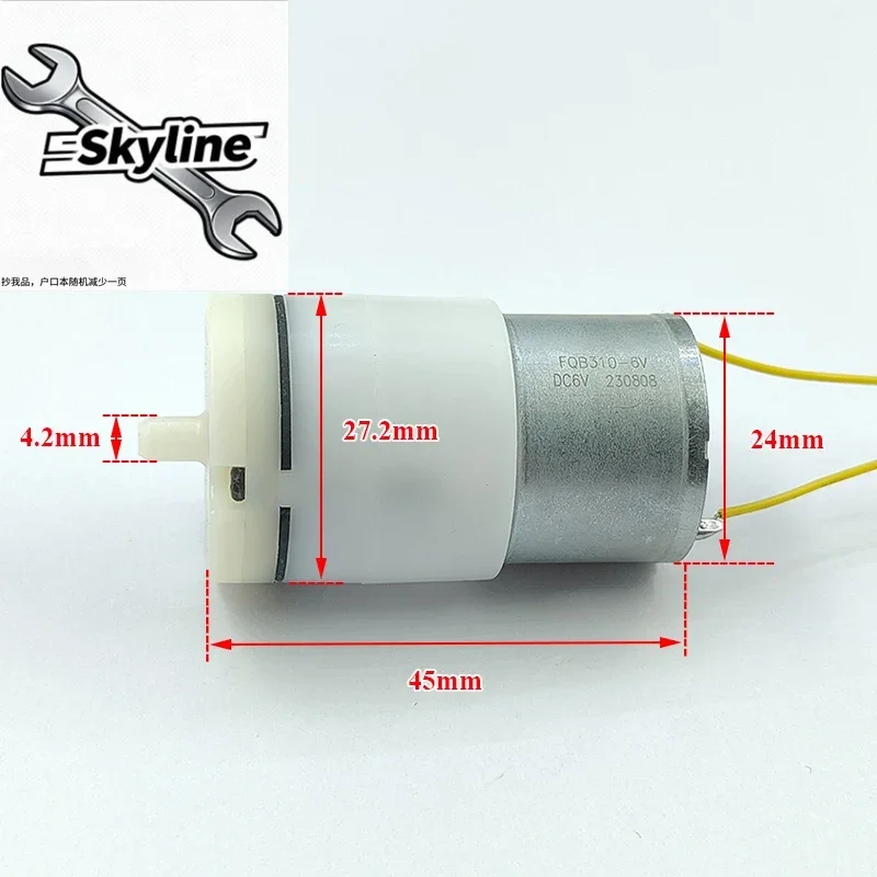 FQB310-6V Mini Air Pump DC 3.7V 5V 6V Small DIY Oxygen Pump for Aquarium Fish Tank Monitor