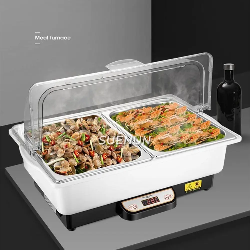 Buffet holding furnace Electric buffet Electric heating Stainless steel food display rack Hotel PC cover Buffet holding furnace