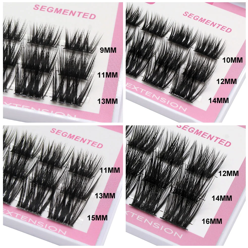 New Russian 3D fluffy natural segmented eyelashes bundle false extension eyelashes DIY natural independent eyelashes makeup tool