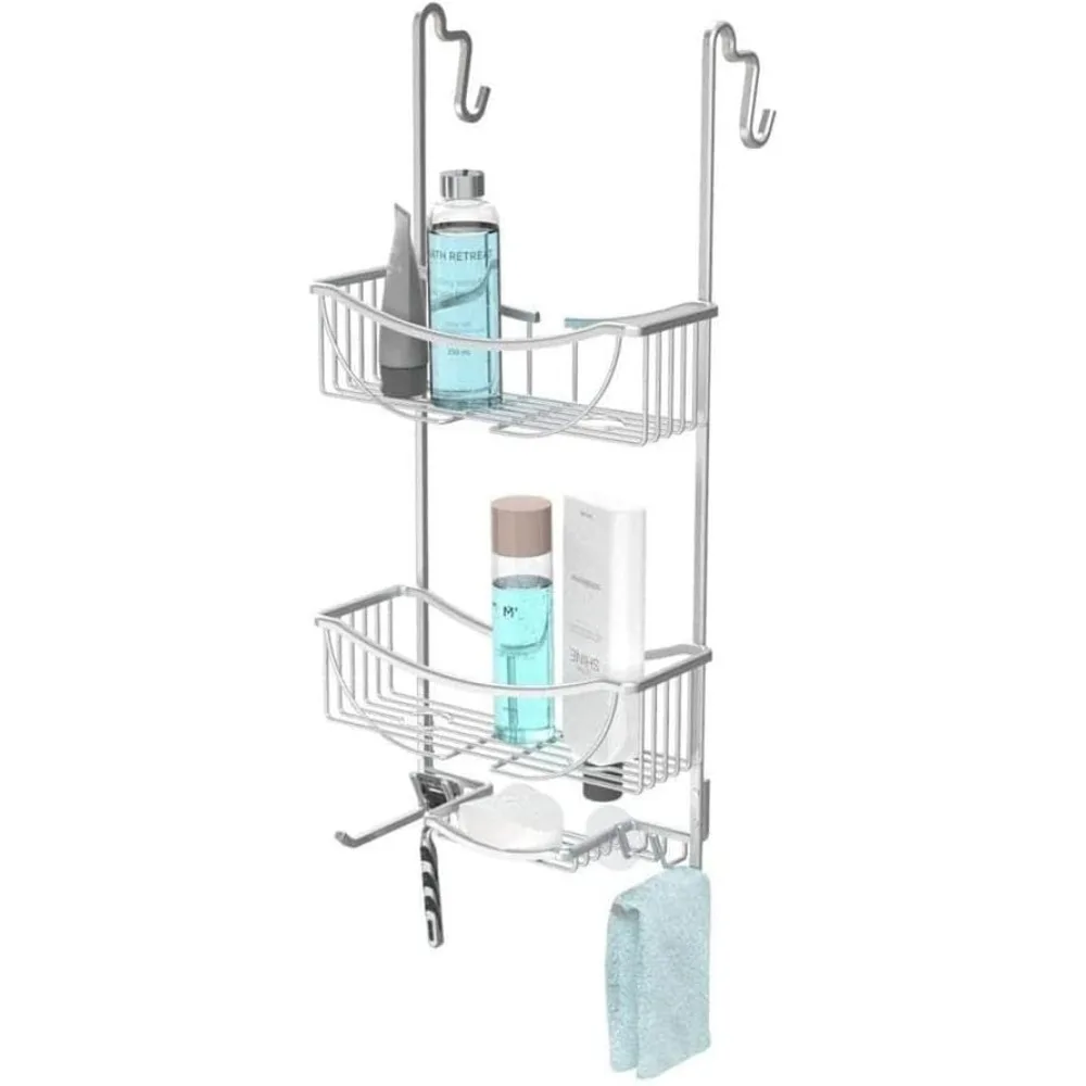 

Living Products 3-Tier Over the Shower Door Caddy