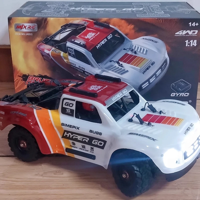 

Meijiaxin 14211 Off-Road Vehicle Model High-Speed RC Car Simulation Remote Control Short Truck Toy for Ages 14+ gift