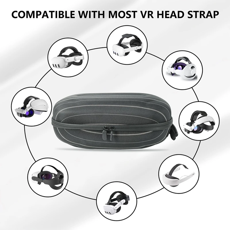 Comfortable Head Strap For Meta Quest 3S VR Headset Elite Headband Storage Case Bag For Meta Quest 3S