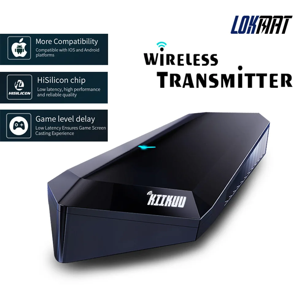 

LOKMAT Portable Video Screen Pojector Smart Wireless HDMI Transmitter Reciever Mobile Games Screen Smart Projection TV for PS4