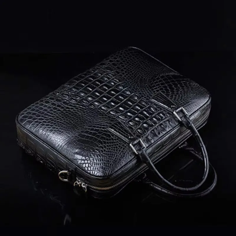 ourui  new arrival  men crocodile bag business Men handbags black