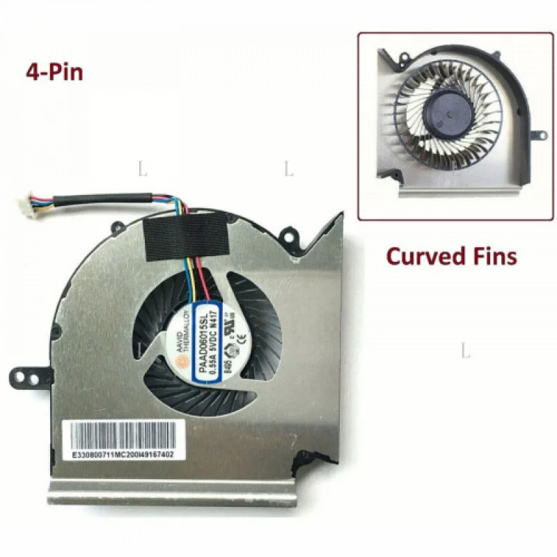 

L Original For MSI GE75 Raider 8SF 9SG MS-17E2 CPU COOLING FAN PAAD06015SL-N417 *