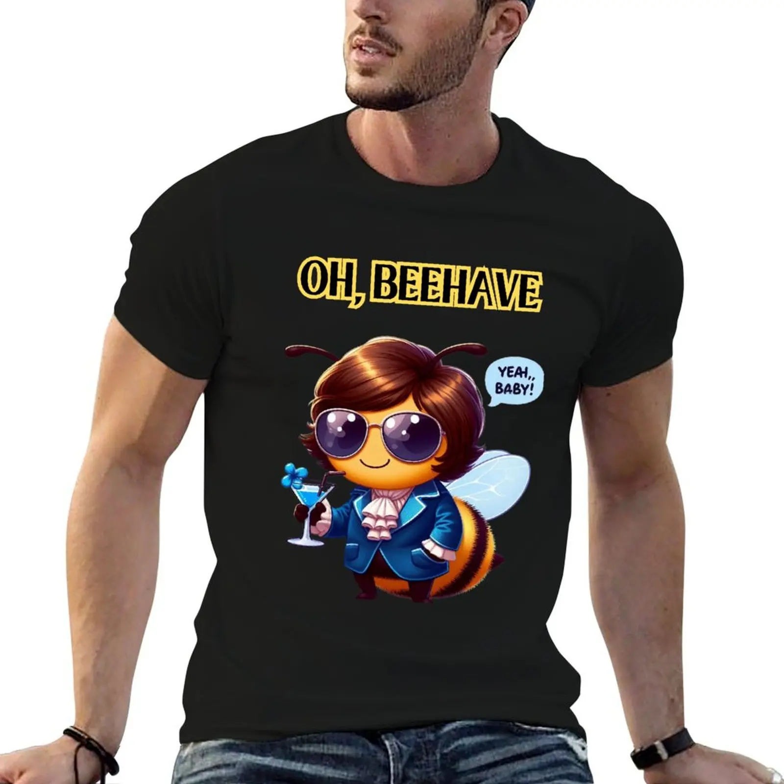 

Austin Powers as a bee T-Shirt shirts graphic tees anime clothes man clothes anime shirt big and tall t shirts for men
