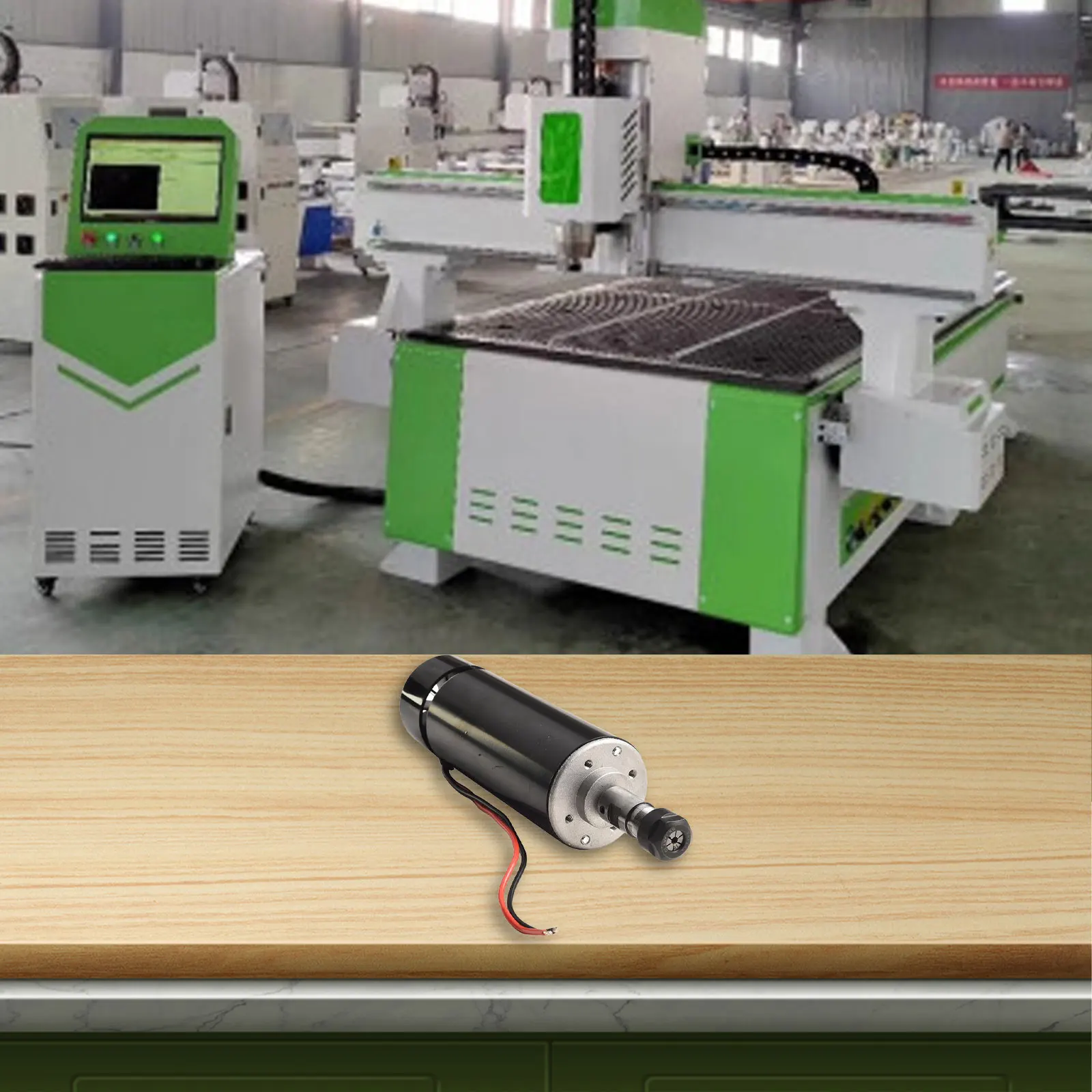 

8mm Gravity Gauge Motor CNC DC Rotating Motor For Carving For Drilling Collet ER16 Material Metal No-load Speed 12000RMP