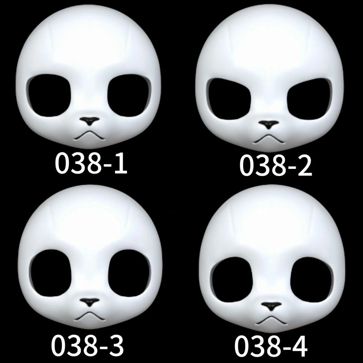 Kemono Base Mask Feline and canine Based Head Mask Universal Cold Face Cute Animal Outfit Skull Cute Cosplay Accessories