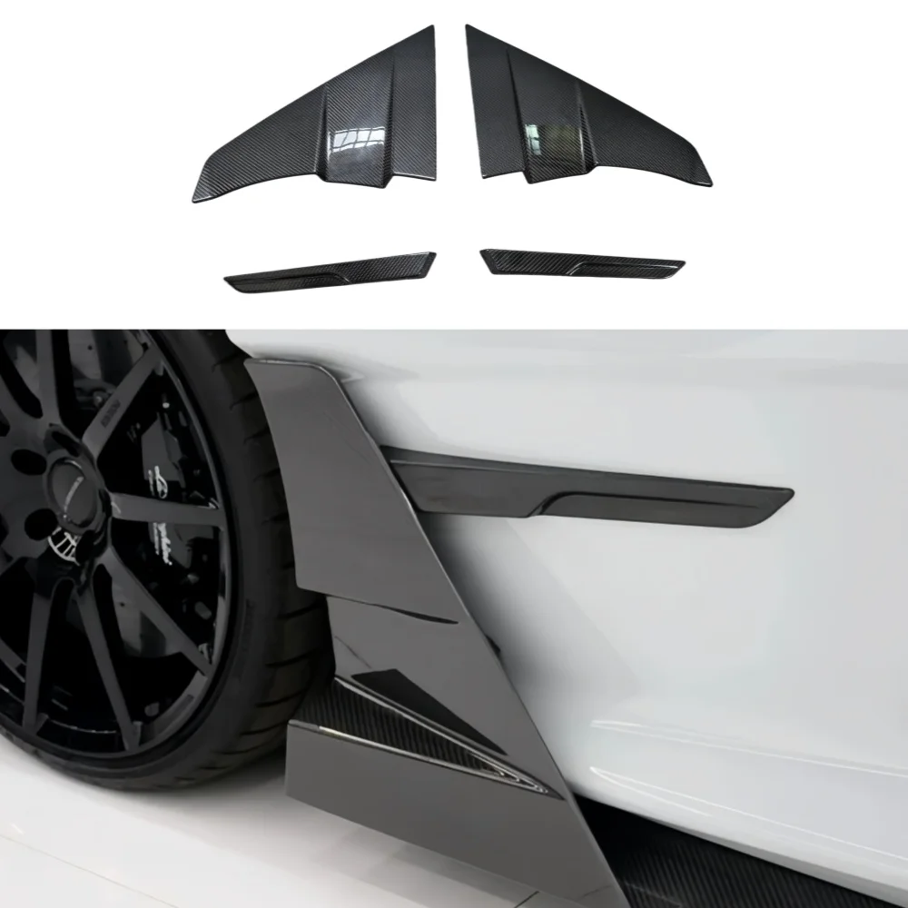 Car Side Skirt Decoration Upgrade MSY Style Dry Carbon Fiber Skirt Edge Spoiler for Lamborghini Revuelto