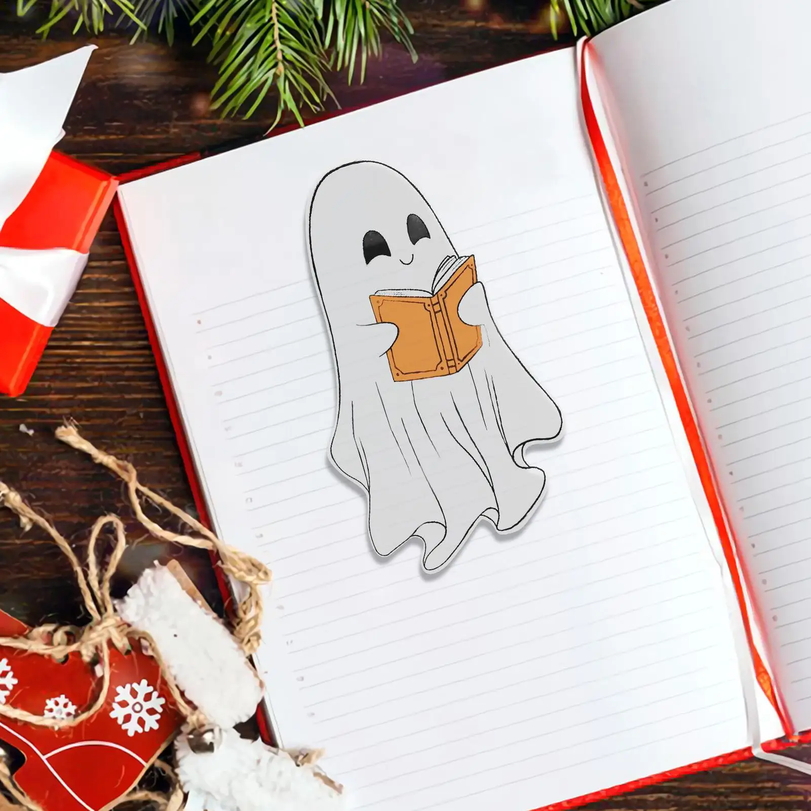 ゴーストブックマークゴースト形状子供ブックマーク透明ページラベル学生ライター読書小説子供友人ハロウィン