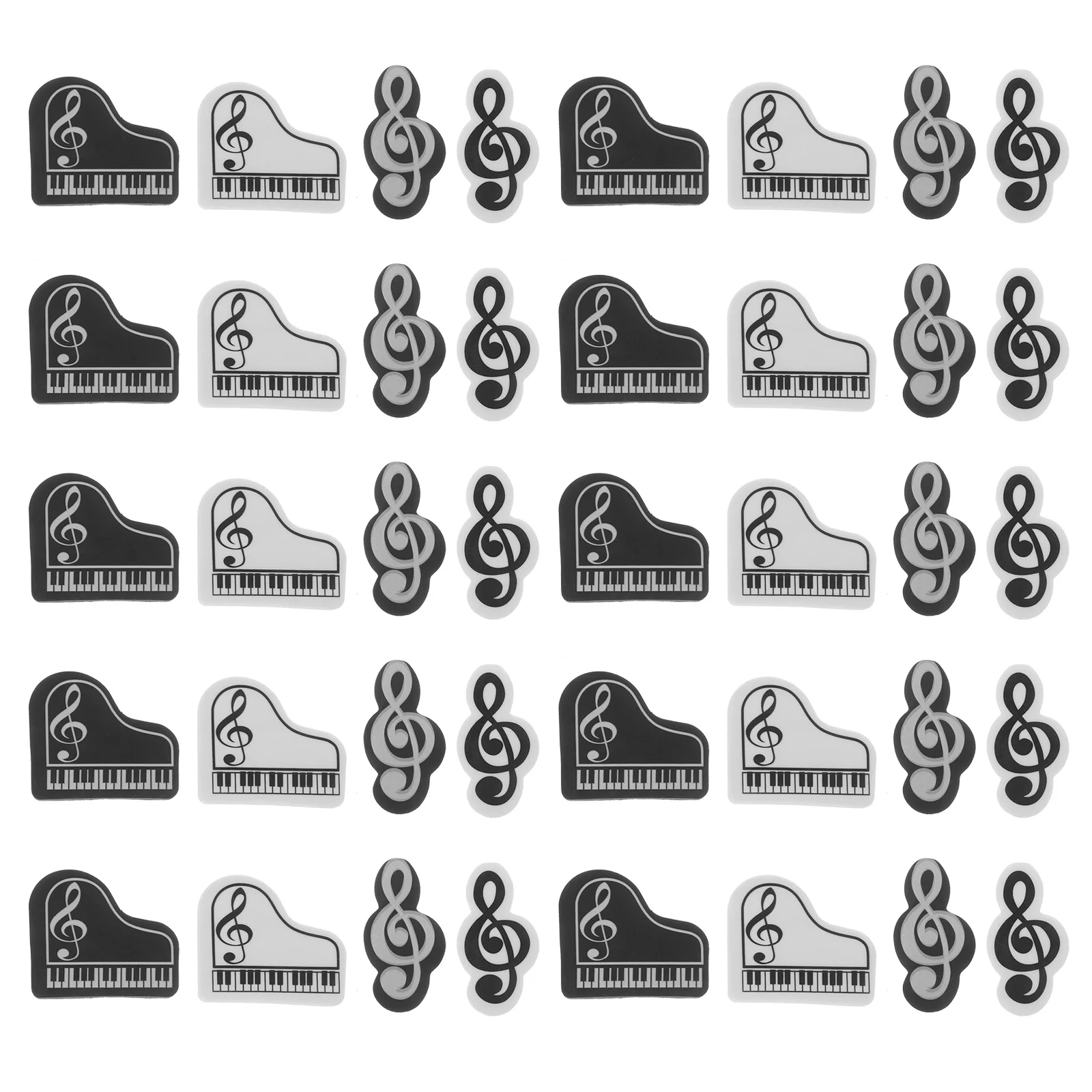 

40Pcs Piano and Music Note Mini Erasers for Kids Students School Supplies Cute Kawaii Fun Classroom Prizes Mini Erasers for Kids