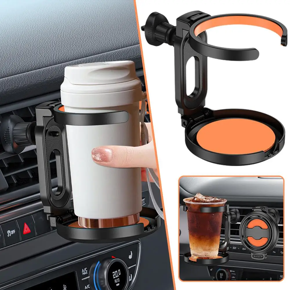 

Car Cup Holder Air Vent Outlet Drink Bottle Holder Accessories Holder Bottle Stand Auto Interior Foldable Mount Ashtray Bev A9V5