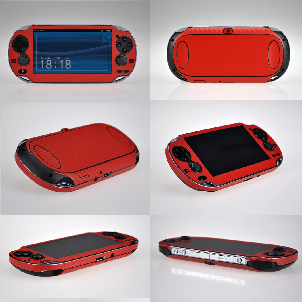 7 Colours Carbon Fiber Vinyl Skin Sticker Protector for Sony PS vita PSV Skins Stickers PSV1000