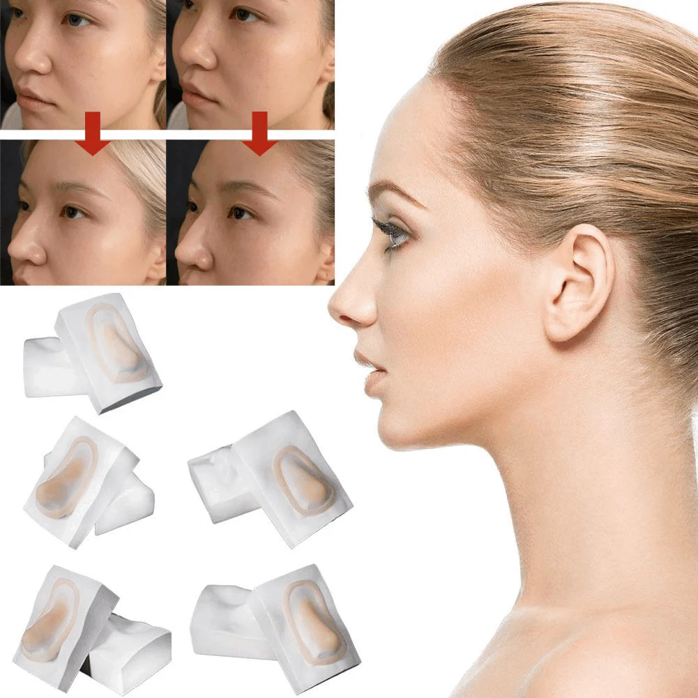 Cosplay Fake Chin Fake Nose Kit Soft Skin-Friendly Party Comic Conventions Silicone Fake Nose Reusable Silicone Fake Nose Kit