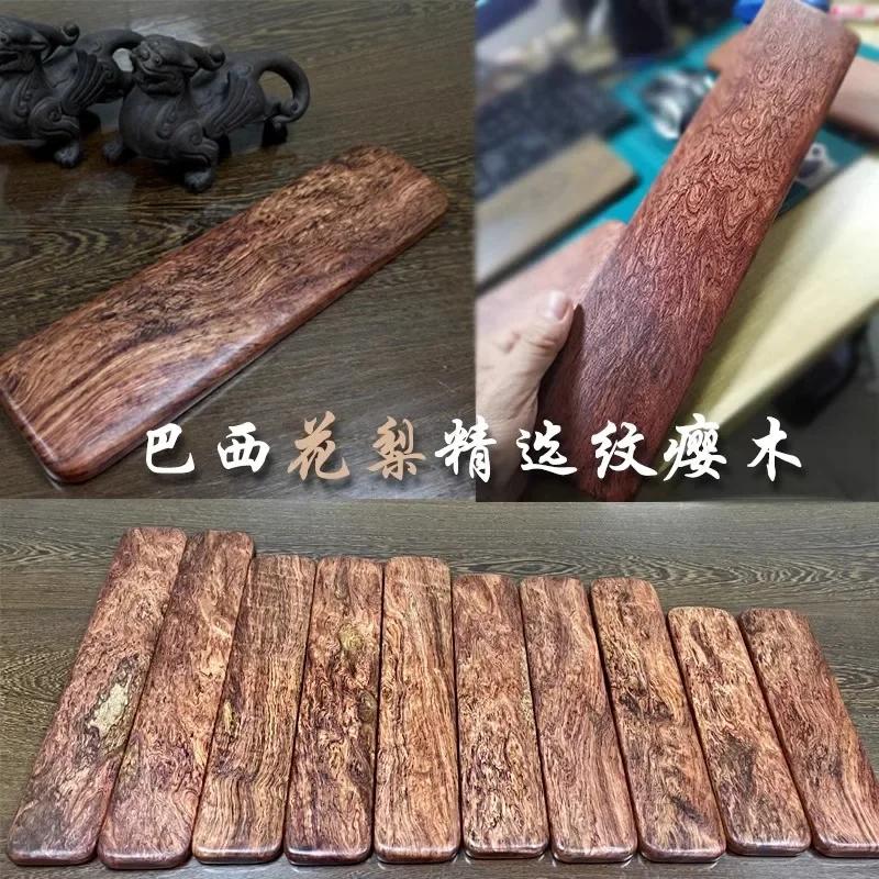 

Brazilian Pear Gall Wood Palm Rest Ghost Face Pure Soild Wood 87/104 Wrist Rest Mechanical Keyboard Cherry Rosewood Palm Stree
