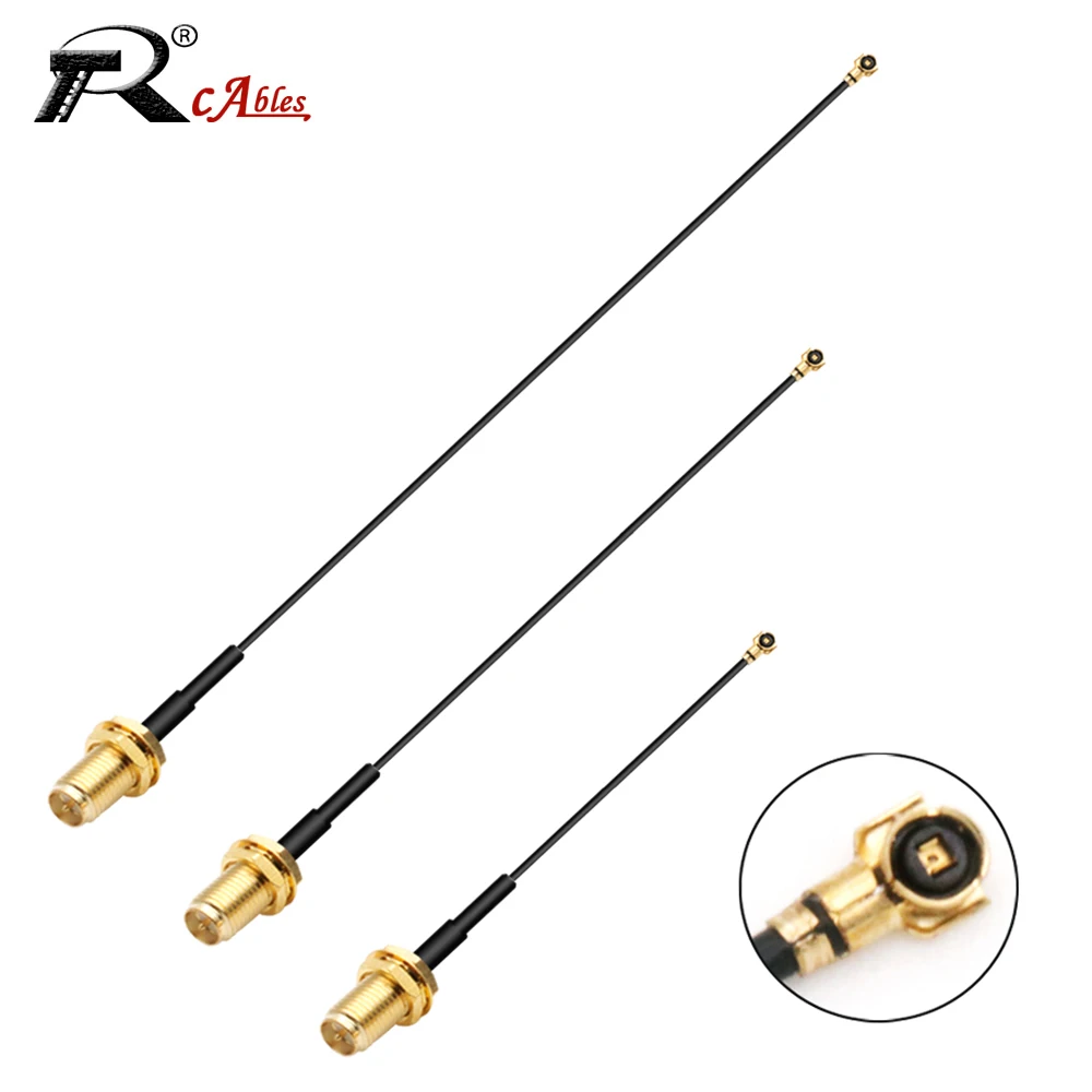 Câble d'extension IPEX RF RG1.13 mm 0.81mm SMA femelle vers Ufl U.FL IPX IPEX1 IPEX 4 femelle RP SMA mâle pour antenne WIFI, 1 pièce